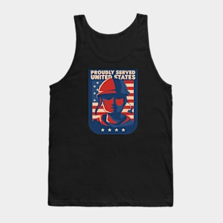 Proudly Served United States - Veteran Tank Top